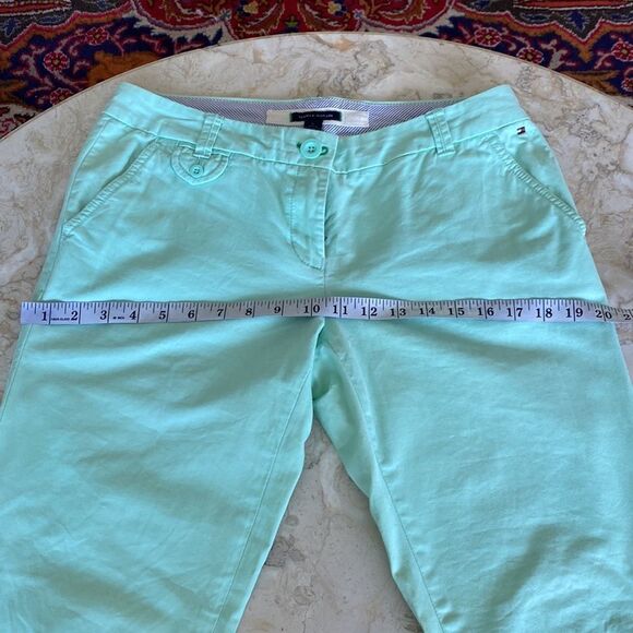 Tommy Hilfiger Classic Chinos 100% Cotton Mint Green - Picture 10 of 13